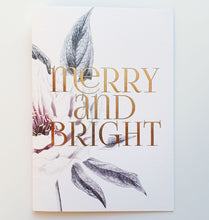 MERRY & BRIGHT FLOWER Christmas Card