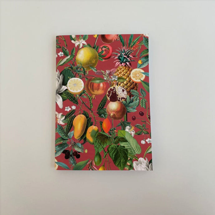 TROPICAL SPLASH red notebook - A5