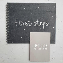 Baby book: FIRST STEPS with printed cover