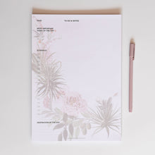 Notepad A4 with flowers