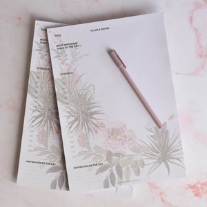 Notepad A4 with flowers