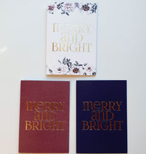 CHRISTMAS CARDS set of 3 - Color pack