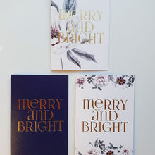 CHRISTMAS CARDS set of 3 - Flowers pack