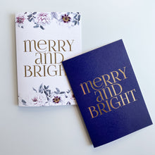 MERRY & BRIGHT NAVY Christmas Card